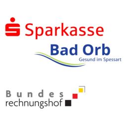 Referencen Logos Sparkasse, Bundesrechnungshof und Bad Orb