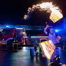 Feuershow Live Foto Feuerwehr Erlenbach