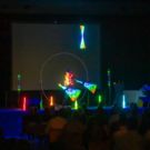 LED Show mit Stab Jonglage