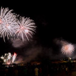 Feuershow mit Feuerwerk