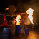 Feuershow Live Foto Feuerwehr Erlenbach