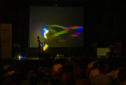 LED Show mit live Lightpainting
