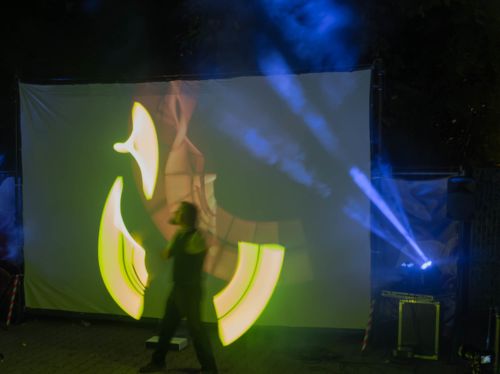 LED Show mit Video Projektion