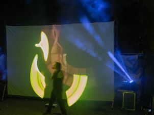 LED Show mit Bühnenbeleuchtung