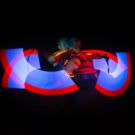 LED Show mit partner Poi spinning